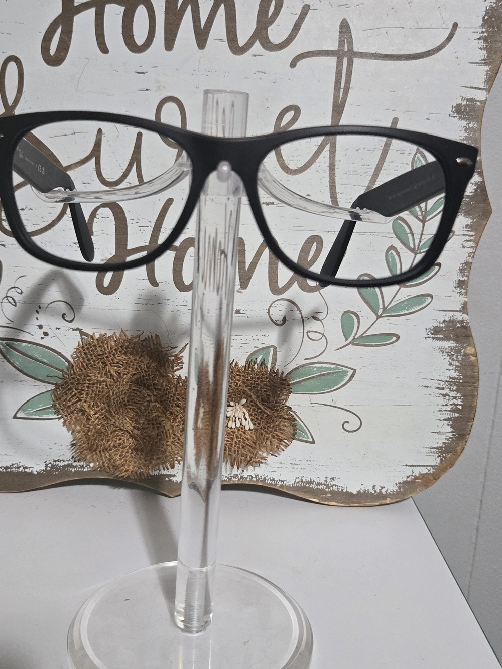 Ray-Ban Matte Black Rectangular Eyeglass Frames - Picture 2 of 7